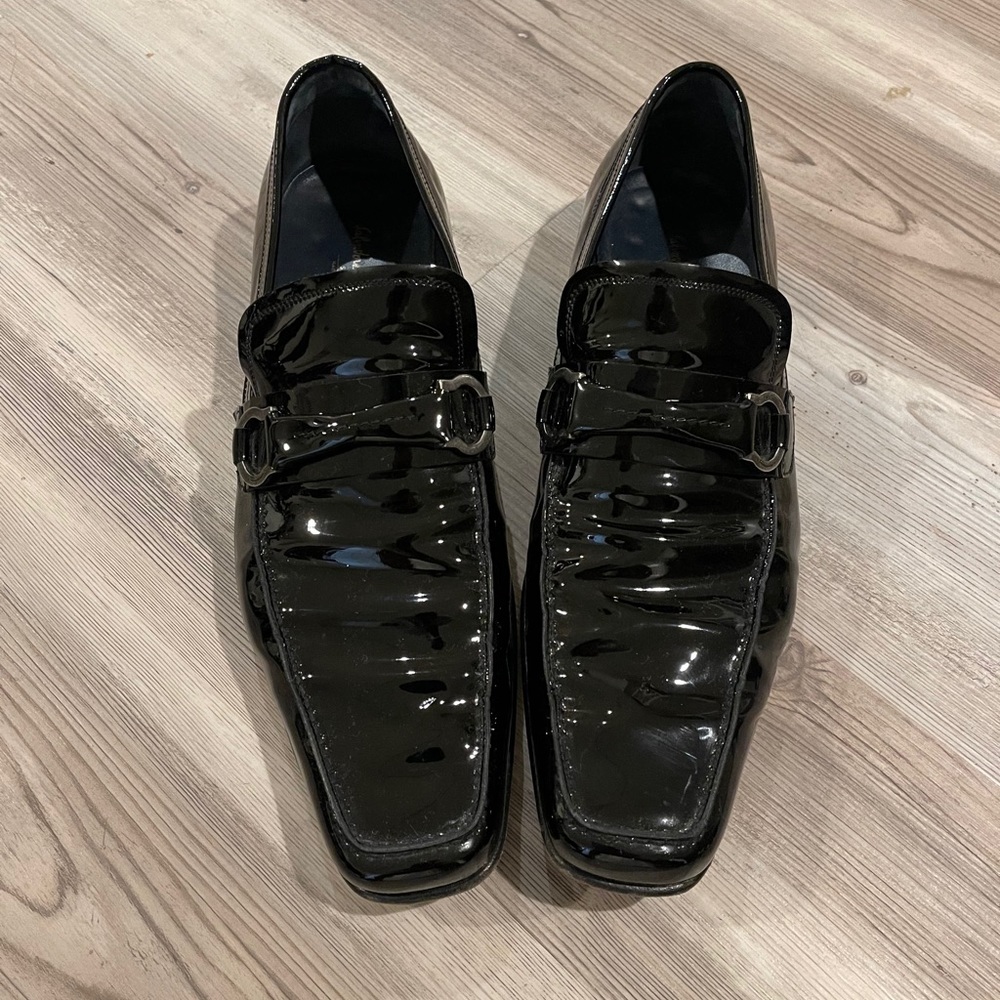 Men’s Salvatore Ferragamo Patent Leather Loafers